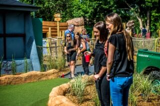 Round up your putting squad and putt your skills to the test 🏆	
#CrazyGolf #DinoGolf